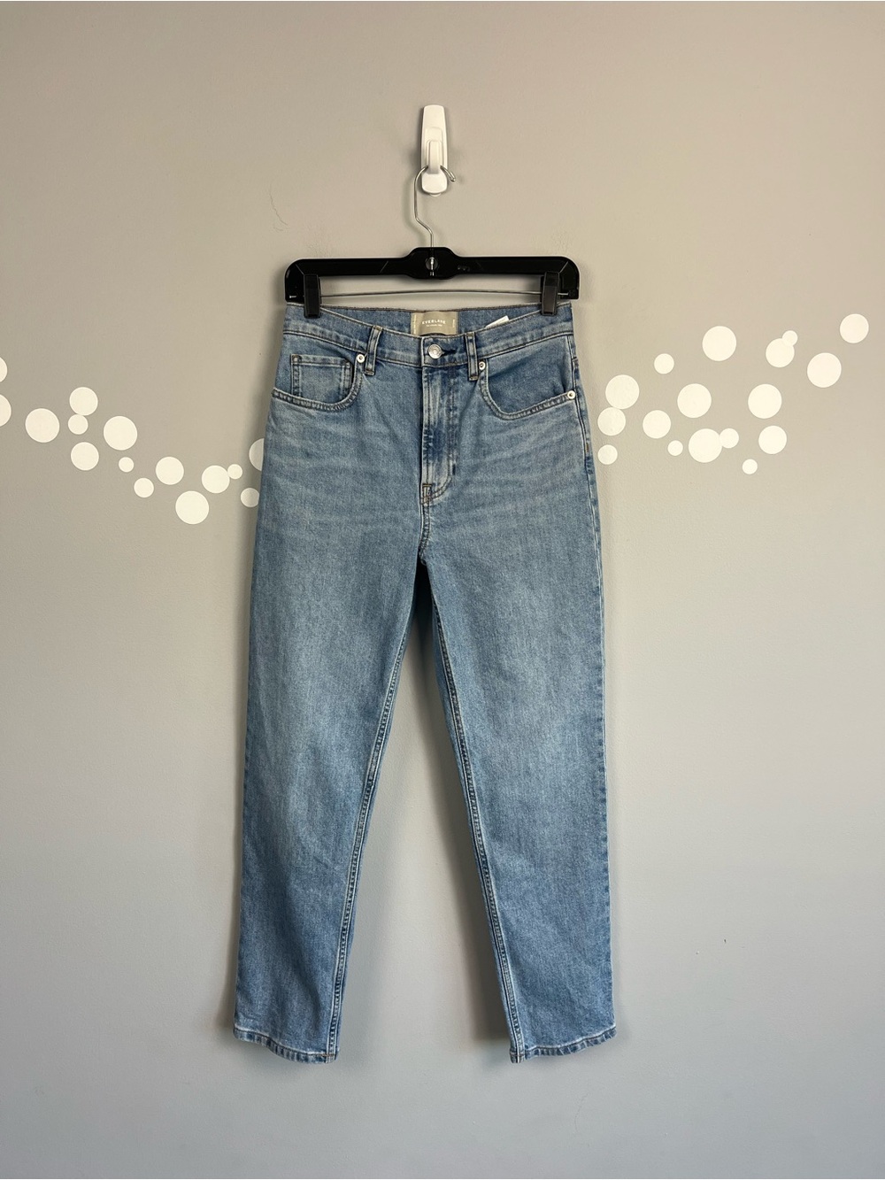 Everlane The Cheeky Jean Crop High Rise Straight Leg Jeans Medium Wash Size 27